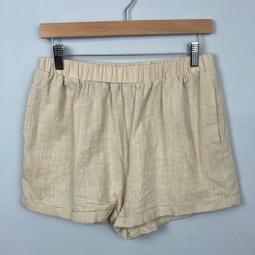 NWOT SNDYS Everyday Casual 100% Cotton Gauzy Shorts Sz L